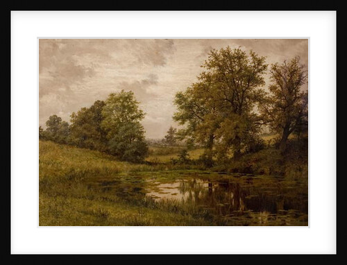 Pond near Whittem's Farm, near Coundon, late 19th-early 20th century by Edward Junior (attr.to) Rudge