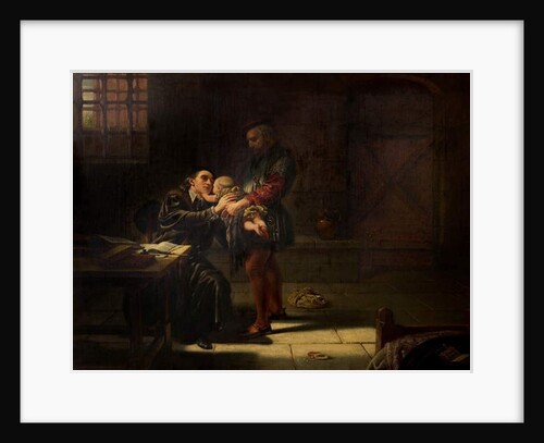 The Martyrdom of Laurence Saunders at Coventry, central, hand panel of triptych, 1851 by Charles West Cope