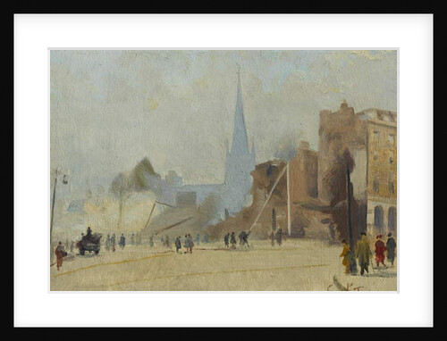 Broadgate Coventry after Raid, November 1940, 1940-44 by Ernest Townsend