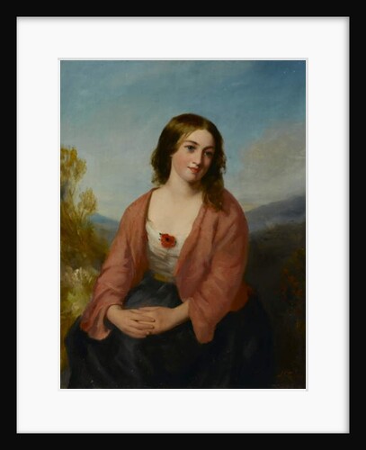Young Woman in a Pink Dress, mid-19th century by J. Stannier