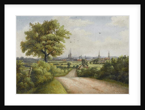 Coventry Spires from Barkers Butts Lane, early 20th century by William Howard Reeve