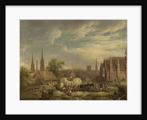 Haymaking at Coventry, mid-19th century by David Gee