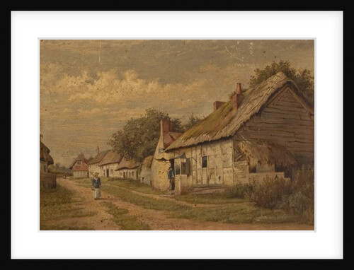 A Gloucestershire Lane, late 19th century by Walter Scott