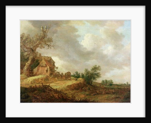 Landscape with Figures Outside an Inn, 1643 by Jan Josephsz van Goyen