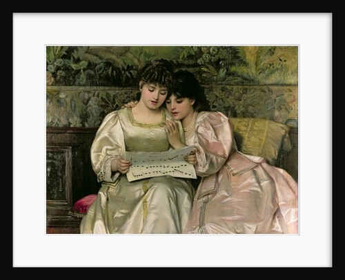 Two Girls Singing by Giovanni Costa