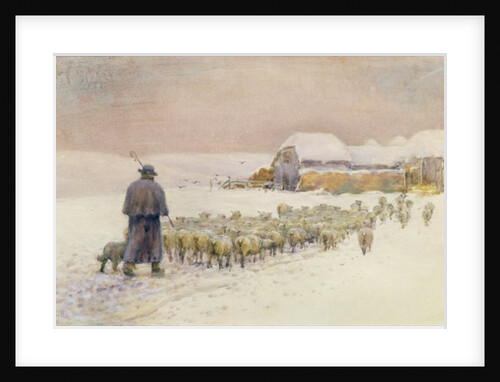 Bringing in the Flock, 1901 by Jessie Hall