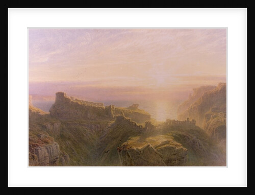 Sunset at Tintagel, 1871 by John Mogford