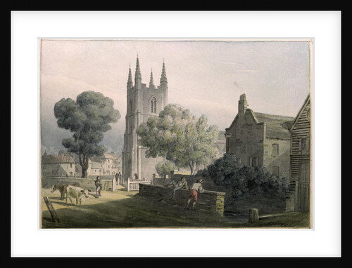 Croydon Parish Church, 1813 by J. P. Neale