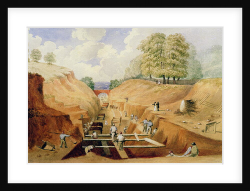 Building the Brighton Railway, 1840 by A. Simpson