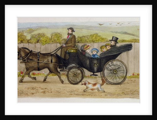In the Carriage, Addiscombe, 1883 by Rosa Petherick