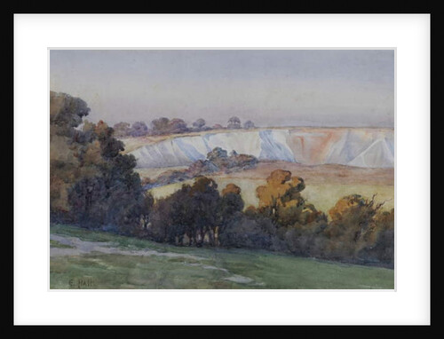Coulsdon Quarry from Farthing Downs by Ethel Hall