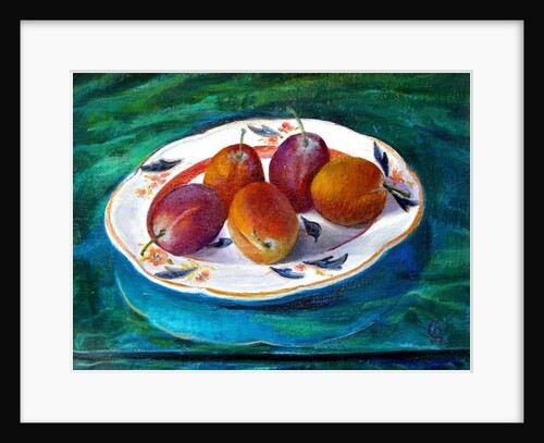 Fruit on a Staffordshire Dish, 2013 by Cristiana Angelini