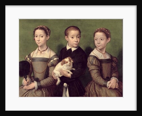 Two Sisters and a Brother of the Artist by Sofonisba Anguissola