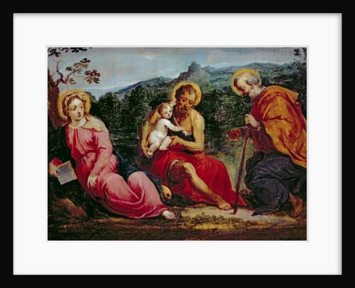 Holy Family and St.John the Baptist, 17th century by David the Younger Teniers