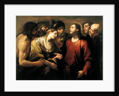 Christ and the Woman taken in Adultery by Gioacchino Assereto