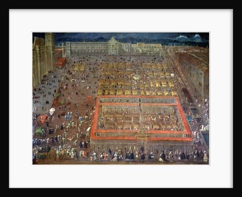 View of the Plaza Mayor, Mexico City, c.1695 by Cristobal de Villalpando