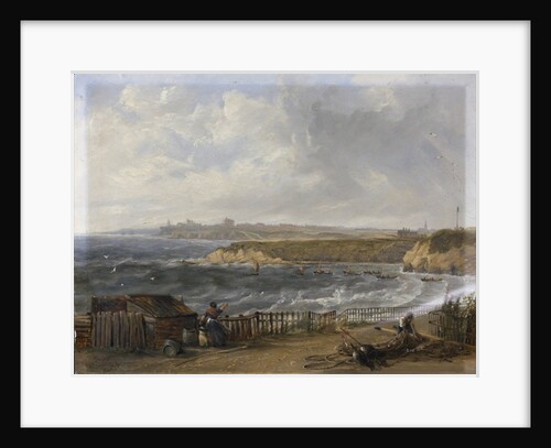 Cullercoats looking towards Tynemouth - Flood tide, 1845 by John Wilson Carmichael