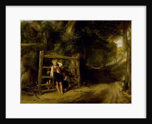 Rustic Civility or, 'Coming Events cast their shadows before them', c.1832 by William Collins