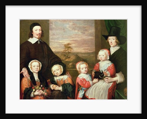 Unidentified family portrait, traditionally thought to be that of Sir Thomas Browne, mid 1640s by William Dobson