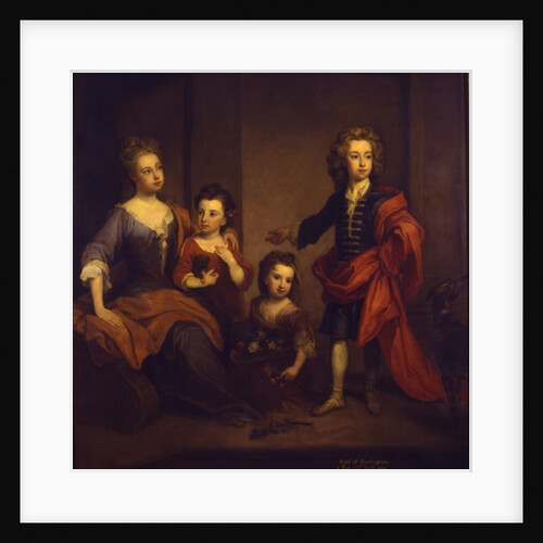 Portrait of Richard Boyle, 3rd Earl of Burlington, with his three sisters, Elizabeth, Juliana and Jane Boyle, c.1700 by Godfrey Kneller
