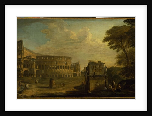 A view of the Colosseum, Rome by Giovani Paolo Panini