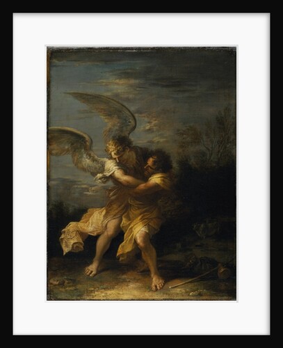 Jacob wrestling with the angel by Salvator Rosa
