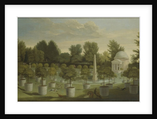View of the Orange Tree Garden, Chiswick House by Pieter Andreas Rysbrack