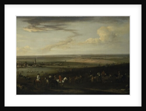 View of old Newmarket with the Watering Course on Warren Hill by Peter Tillemans