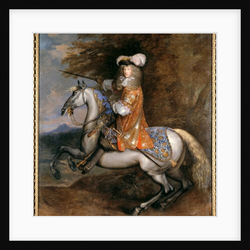 Lord William Cavendish, later 4th Earl and 1st Duke of Devonshire on horseback by Adam Frans van der Meulen