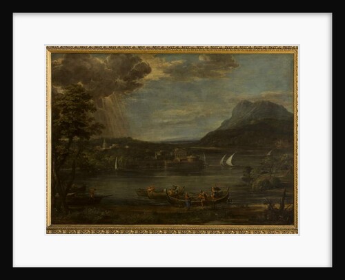 Landscape with the Calling of Saint Peter, 1620s by Pietro da (1596-1669) Cortona