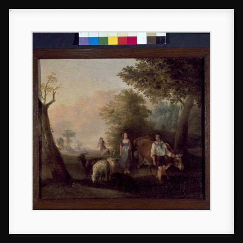 Landscape with cattle and sheep by William Snr. (follower of) Shayer