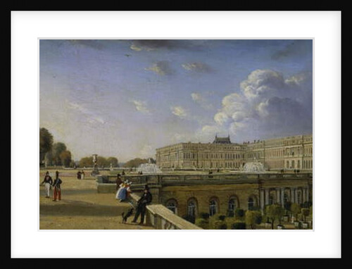 The Palace and Terrace at Versailles, c.1825-35 by William Cowen