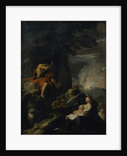 St. John the Baptist preaching in the wilderness by Pierre Louis Cretey or Cretet