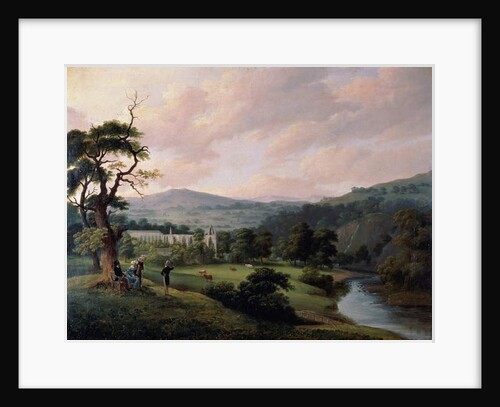 Bolton Abbey from the River Wharfe by William (1789-1862) Turner