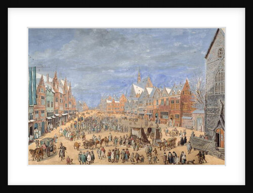 A village street with an inn in spring by Jan Brueghel