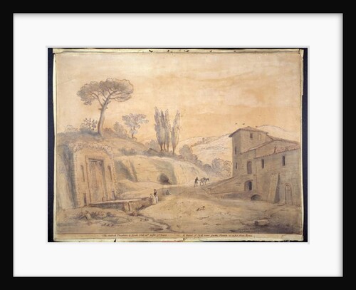 The Antique Fountain and Arch at Grottaferrata, Rome by Gaspar van Wittel