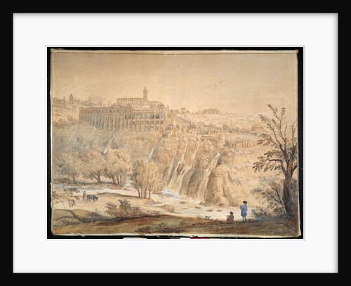 View of the Basilian Monastery at Grottaferrata, Rome by Gaspar van (1653-1736) Wittel