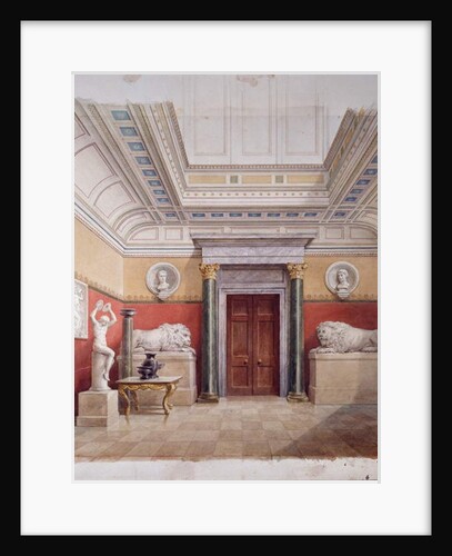 The Sculpture Gallery, north end, c.1870 by John Dibblee Crace