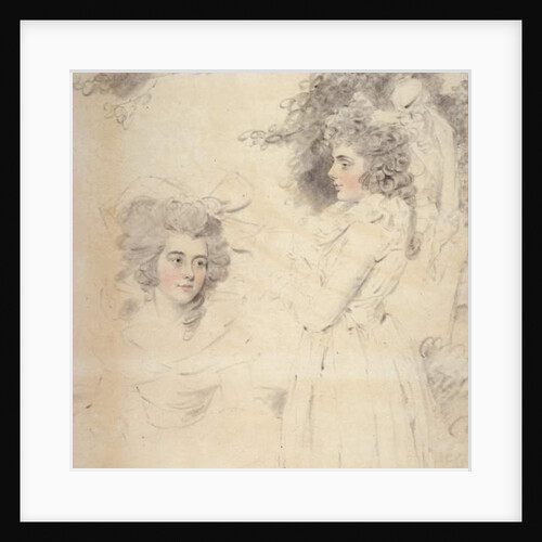 Portrait of Georgiana, Duchess of Devonshire and Lady Elizabeth Foster by John Downman