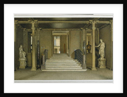 North Entrance Hall at Chatsworth House by William Henry Hunt