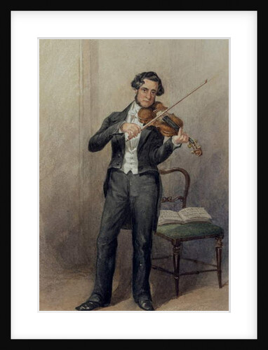 Member of the 6th Duke of Devonshire's orchestra by William Henry Hunt