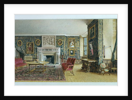 The Library, Hardwick, 1828 by William Henry Hunt