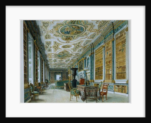 The Old Ballroom, now the Library, Chatsworth by William Henry Hunt