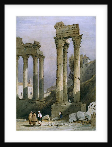 The Temple of Vespasian and Saturn by Samuel Prout