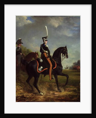 Tsar Nicholas I of Russia, when Grand Duke, riding in Hyde Park by Alexander Ivanovich Sauerweid