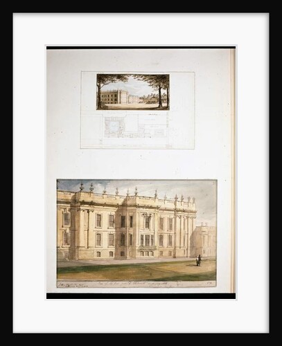 Designs for the East Elevation, Chatsworth House, 1838 by Jeffry Wyatville