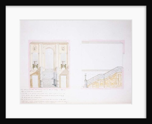Design for the Painted Hall, Chatsworth by Jeffry Wyatville