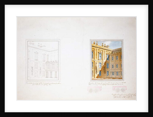 Design for the Inner Court, Chatsworth by Jeffry Wyatville