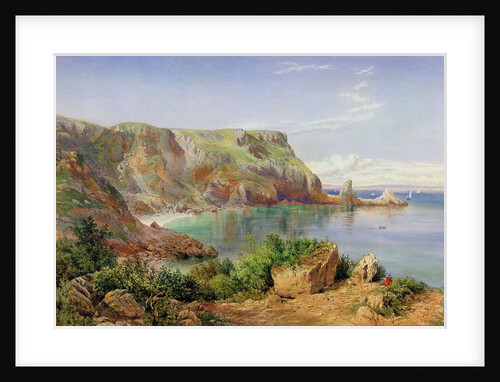 Ansty's Cove, Babbacombe, Devon, 1861 by John William Salter