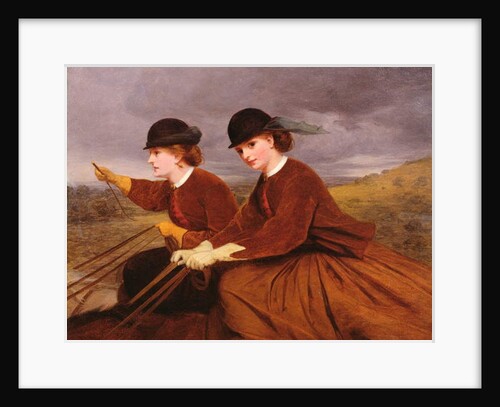 On the Downs - Two Ladies Riding Side-Saddle by James Hayllar